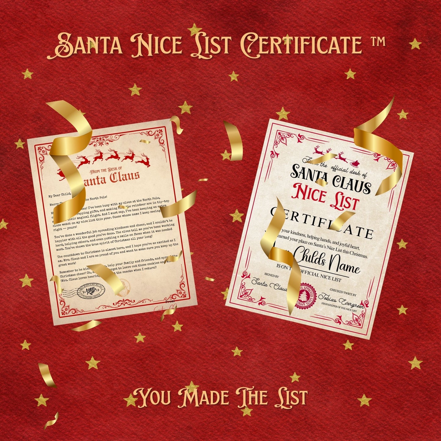 Official Nice List Certificate™ – Mailed from the North Pole